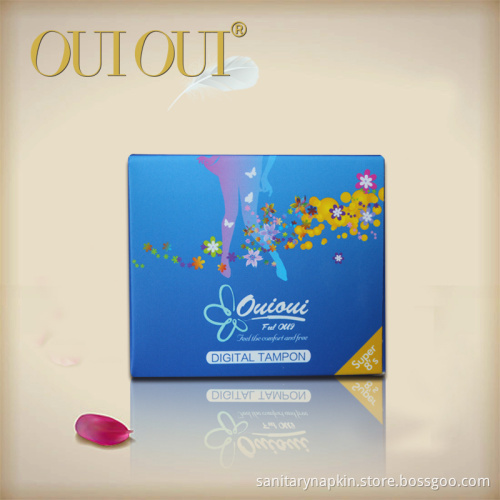 rayon or organic cotton digital tampons